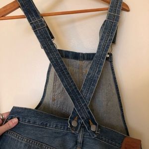 Perfect Levi’s overalls with crisscross back
